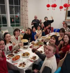 King's Ely Senior boarding students celebrating Chinese New Year 