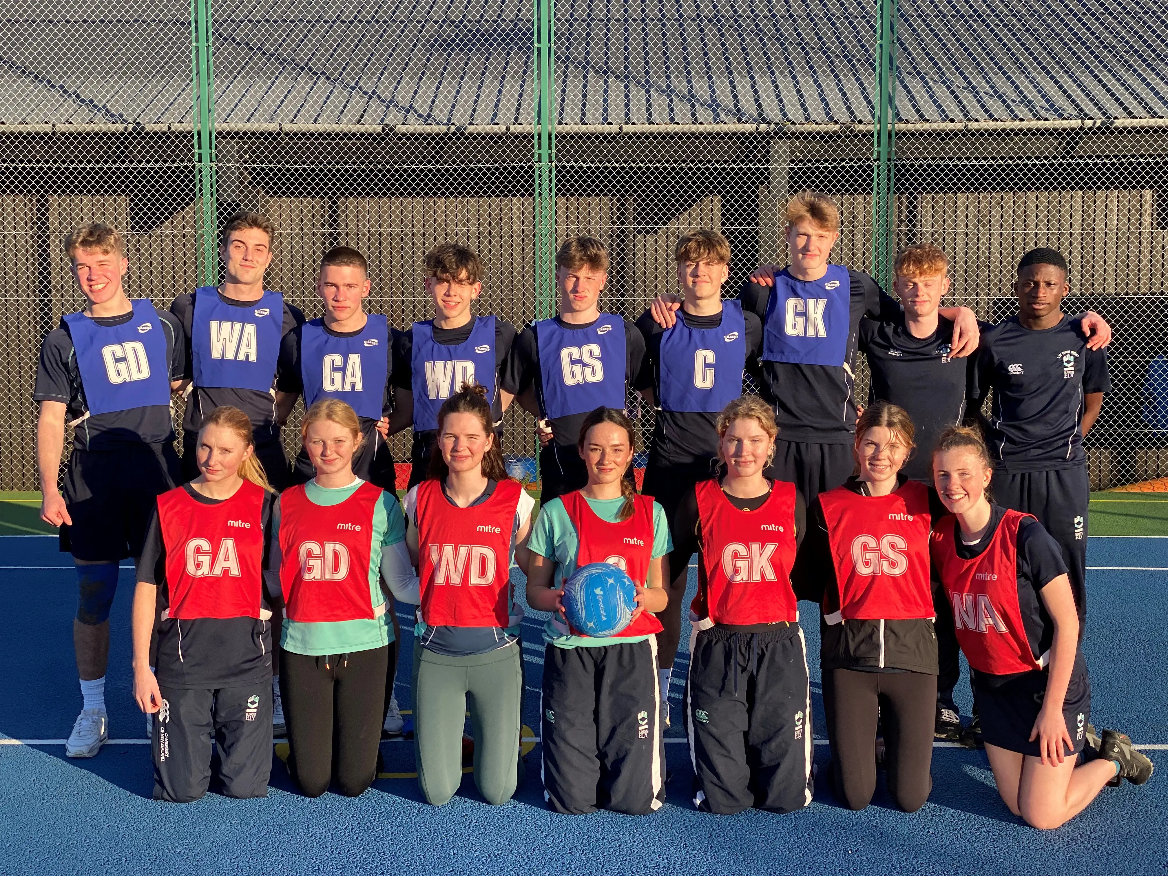 King's Ely Senior Netball teams 