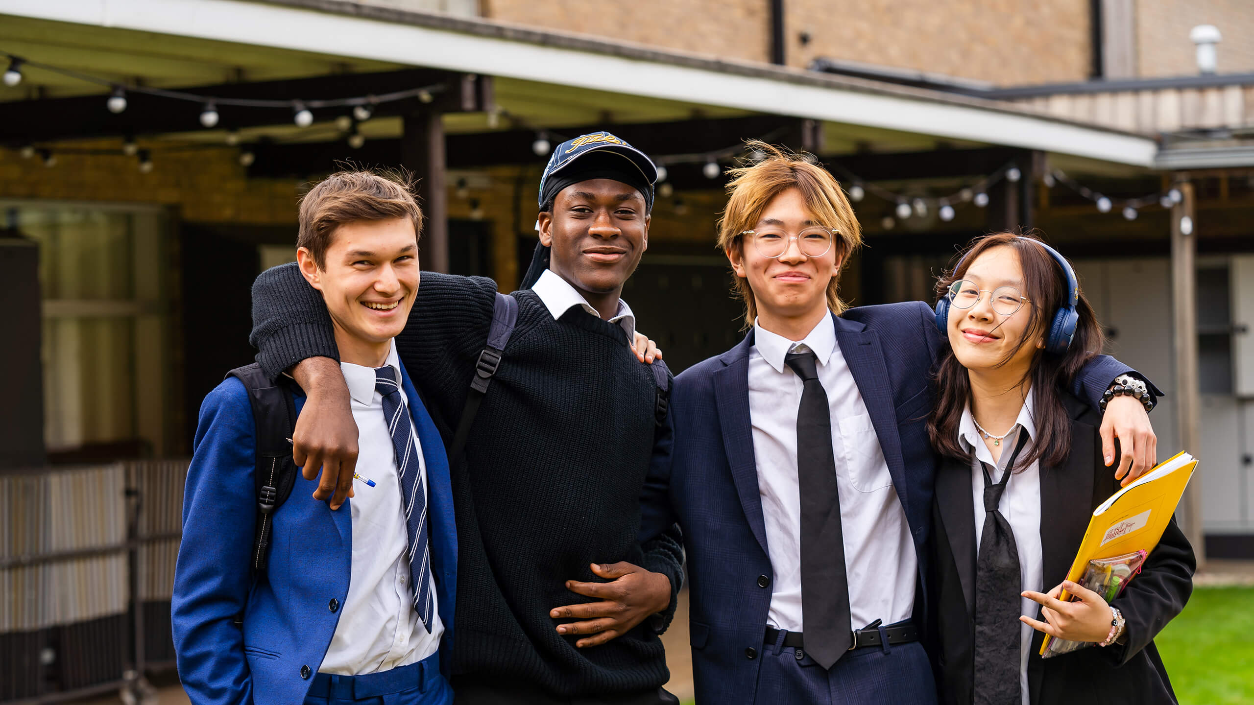 King's Ely International Sixth Form boarding students 