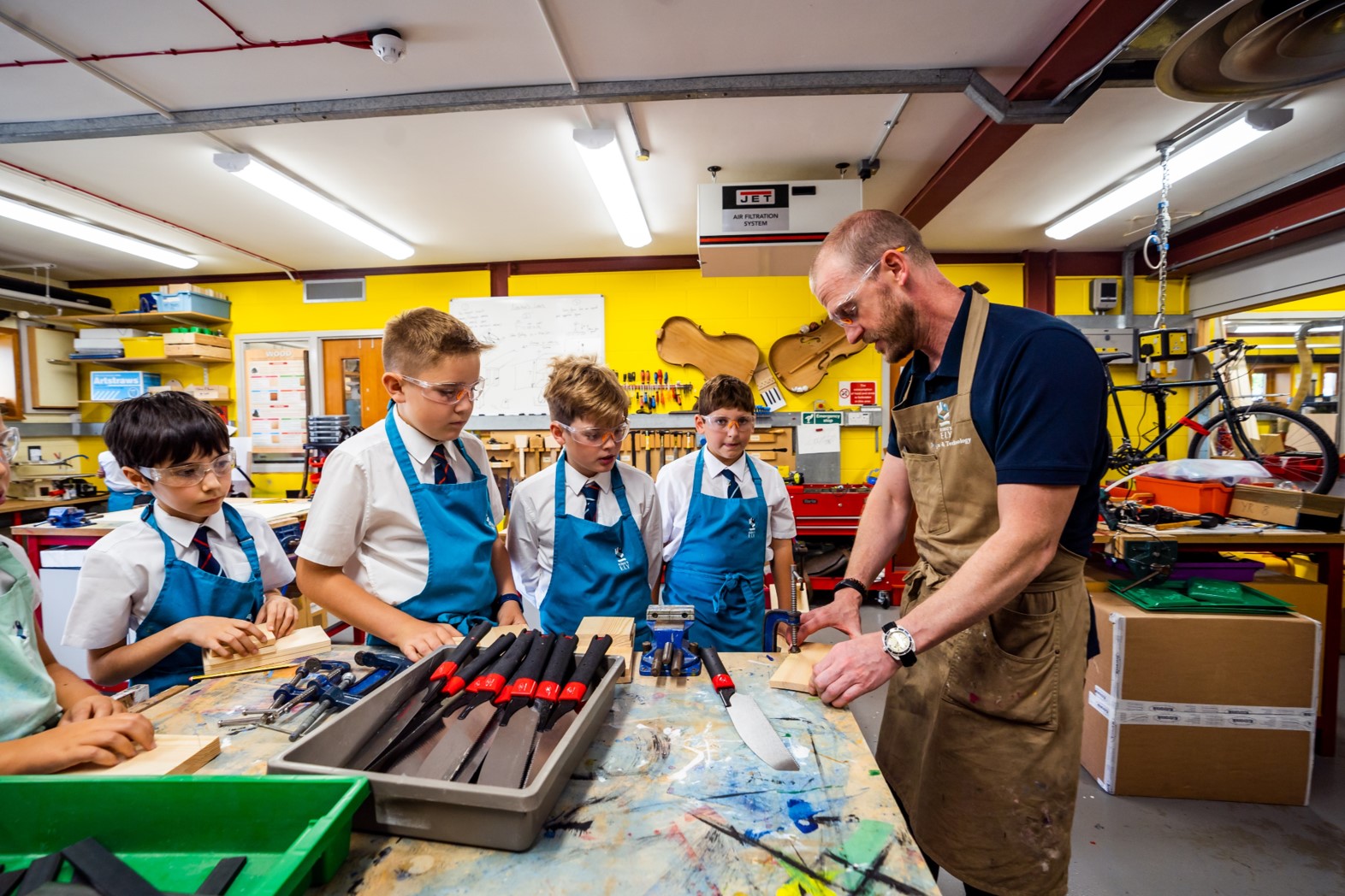 Alistar Ray, the DT teacher in Prep at King's Ely, a Private Day and Boarding Prep School near Cambridge, in Ely.