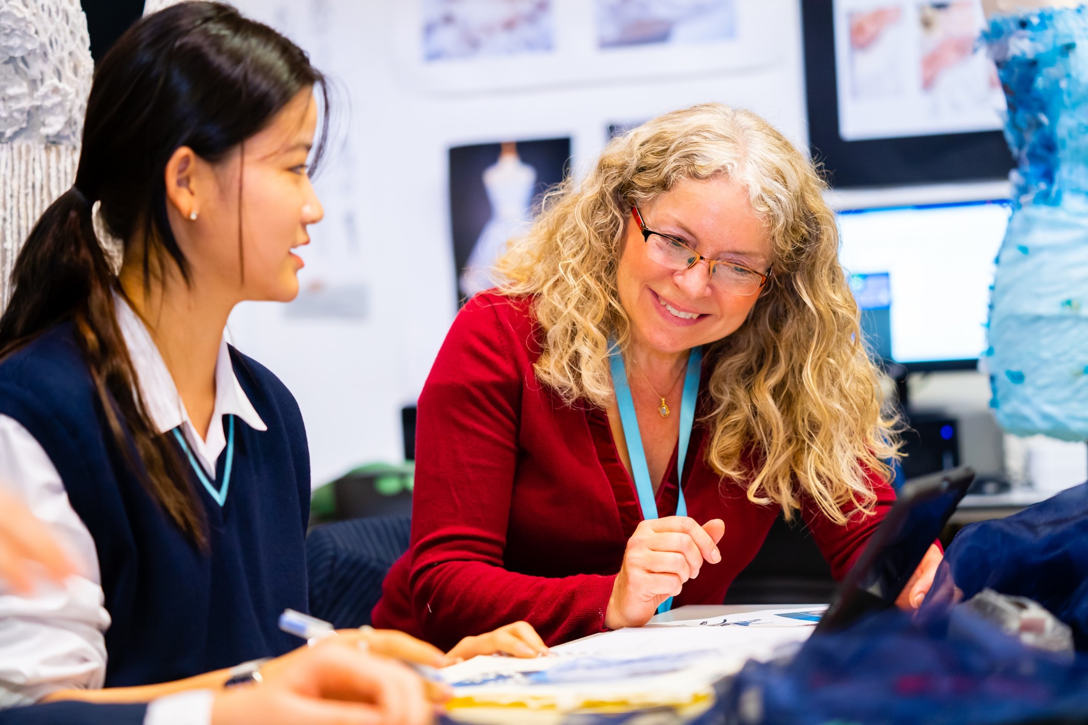 Alison Rhodes, Director of Art and Head of Fashion and Textiles at King's Ely, a private school in Cambridgeshire