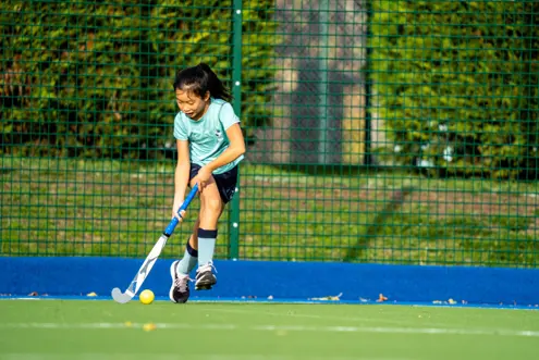 King's Ely Prep student playing Hockey 