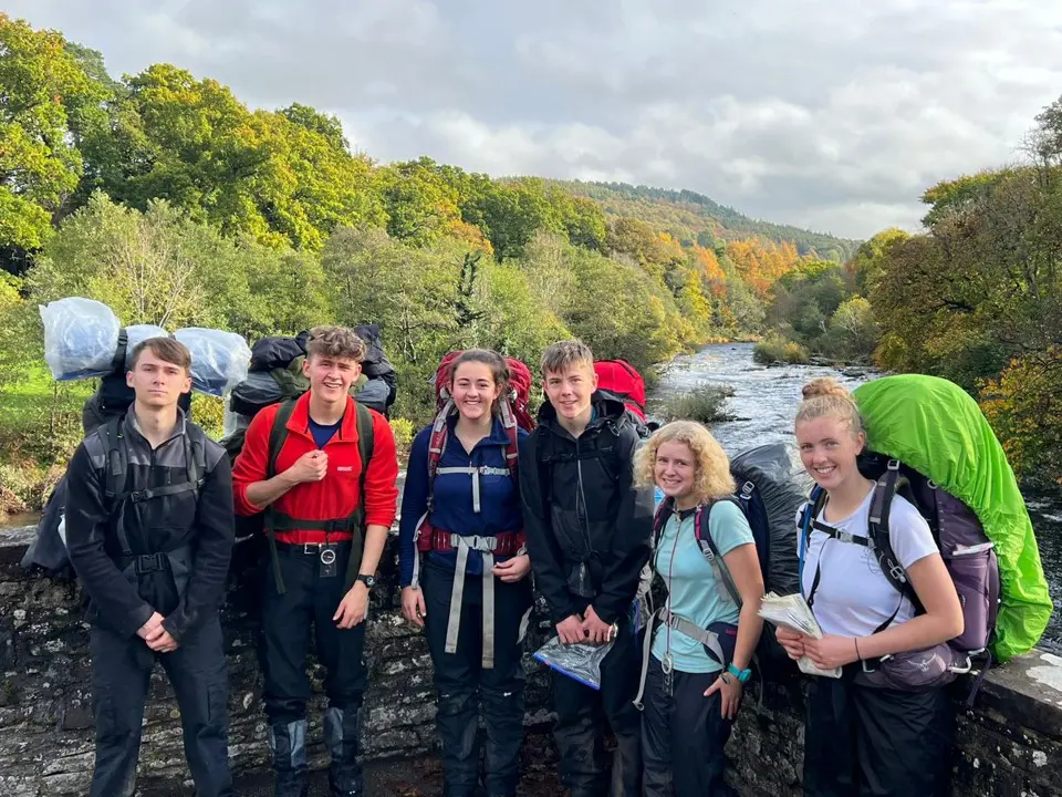 King's Ely Senior students taking part in King's Ely Scheme expedition