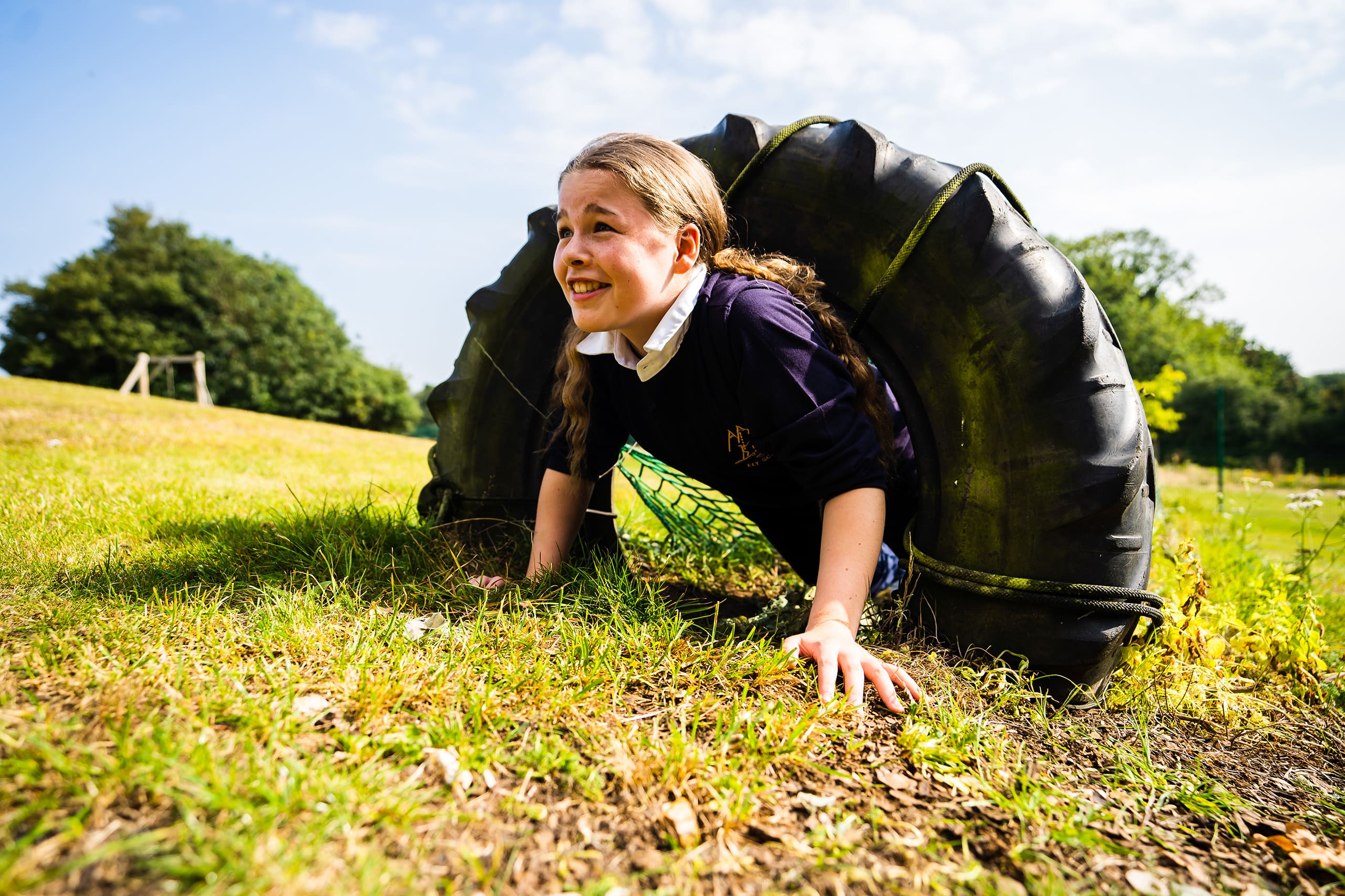 King's Ely Senior student taking part in Ely Scheme. King's Ely is a private school in Ely, Cambridgeshire 