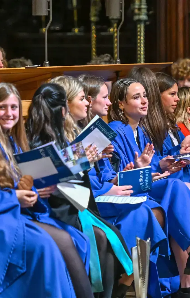 King's Ely Senior Students singing in Ely Cathedral 