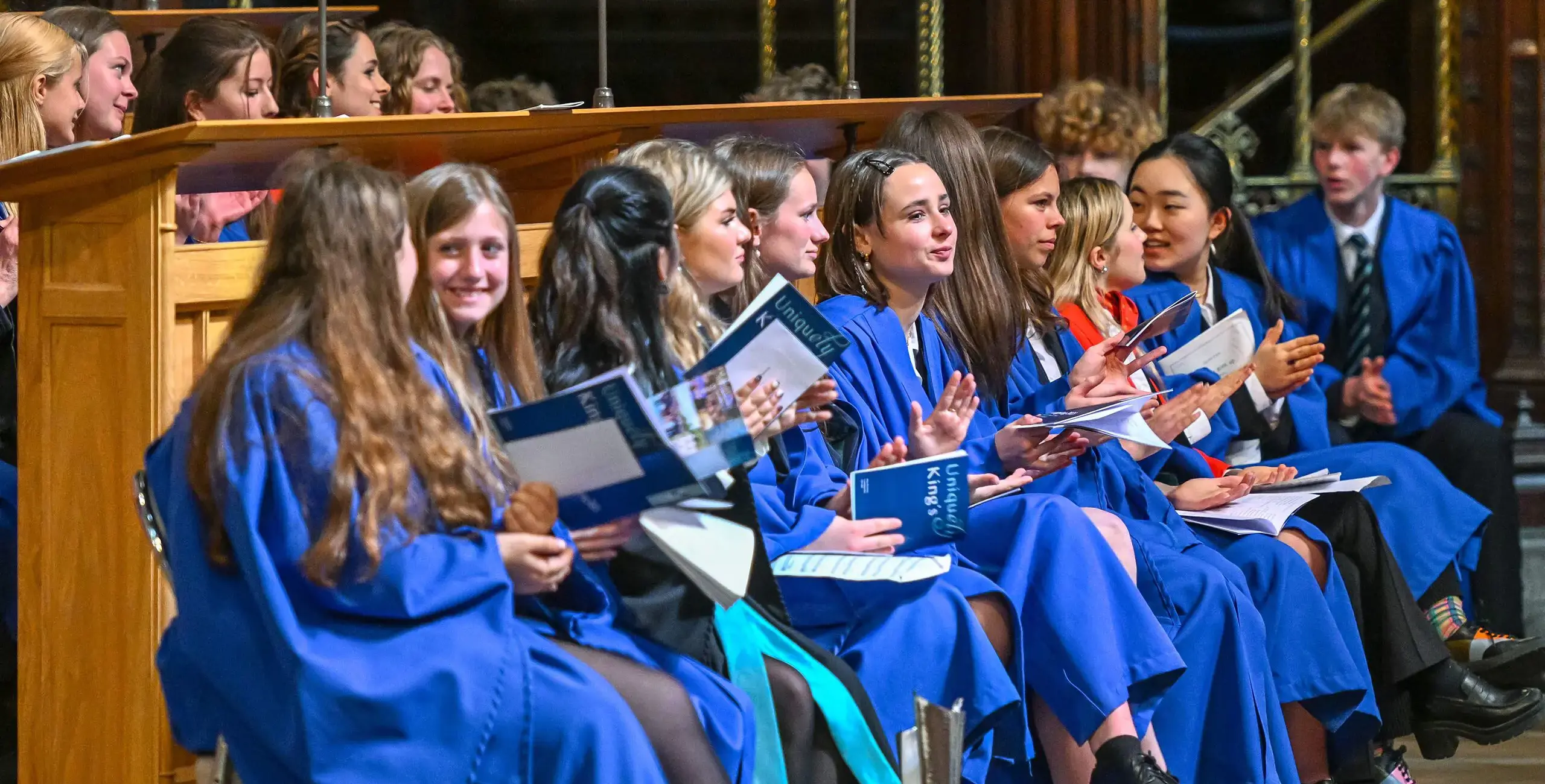 King's Ely Senior Choir singing at Ely Cathedral 