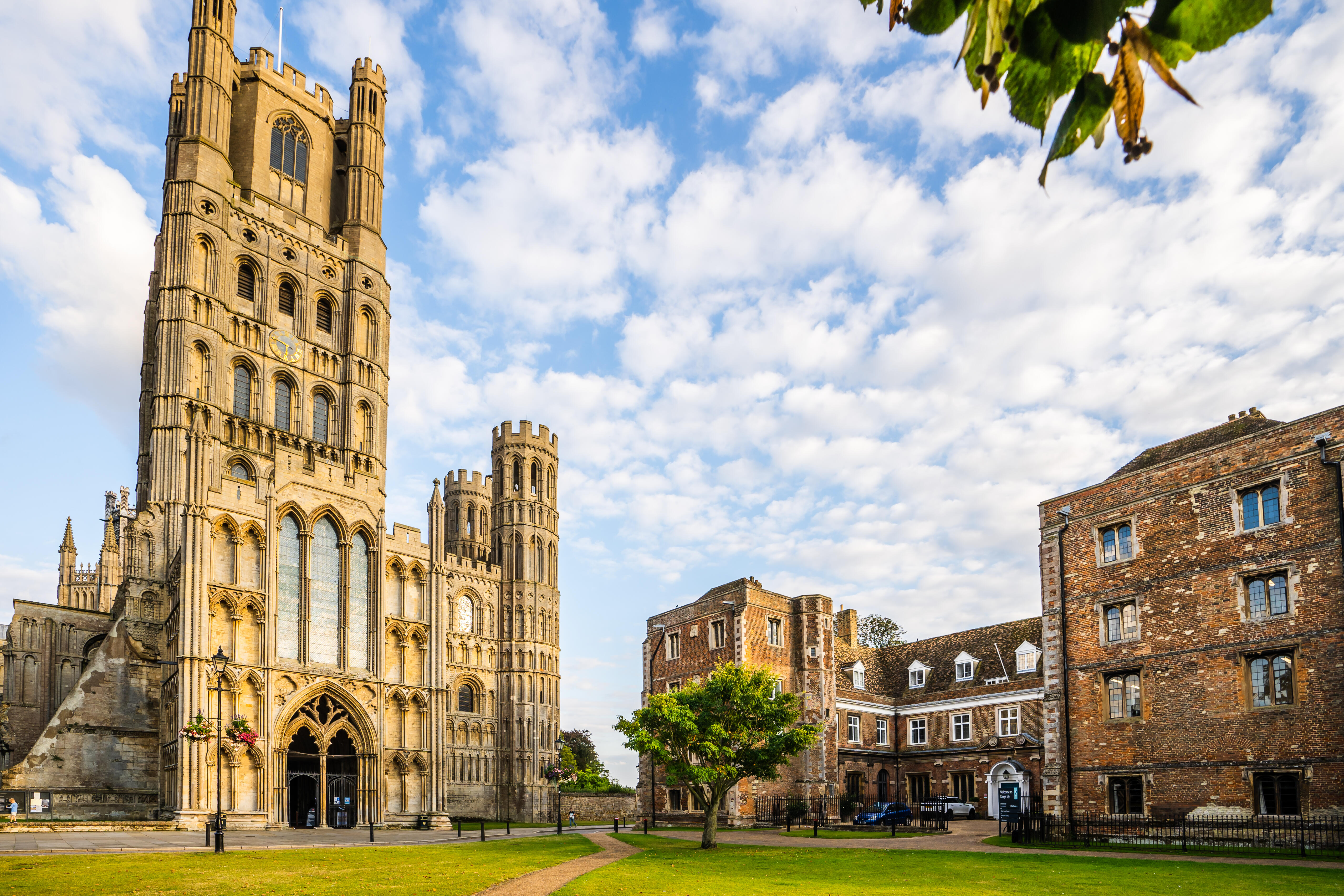 Ely Cathedral and The Old Palace at King's Ely, a Private Day and Boarding School near Cambridge, in Ely.
